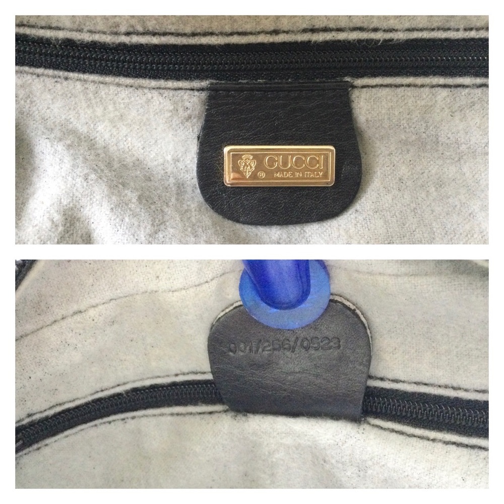2x HOST PICK Vintage Gucci Black Monogram Crossbody Camera Bag - Picture 14 of 15